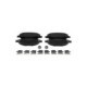 Set placute frana fata BOSCH pentru RENAULT GRAND SCENIC II, KANGOO, MEGANE II, dimensiuni 59.4 mm x 136.9 mm x 18.1 mm
