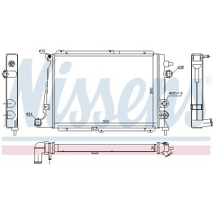 Radiator, racire motor NISSENS
