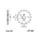 Pinion lant JT ZĘBATKI fata 15 dinti 29.0 mm gauri montare 20.0 mm diametru 520 tip lant pentru Kawasaki