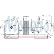 Radiator ulei, ulei motor NISSENS