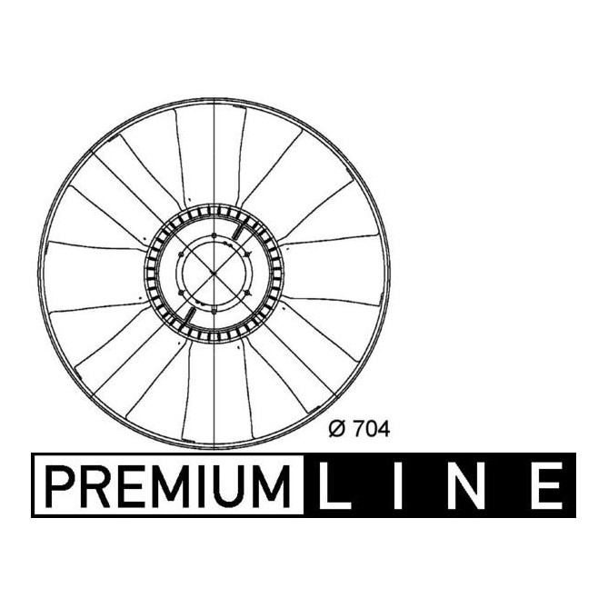 Paleta ventilator, racire motor MAHLE