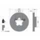 Disc frana TEXTAR Fata Dreapta/Stanga 280.0 mm, Inaltime 54.5 mm, Grosime 28.0 mm, compatibil FORD TRANSIT, TRANSIT TOURNEO 2.2D