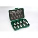 Set de șurubelnțe cu șanț 1/2 9 unități profil TORX L = 55mm în cutie plastică