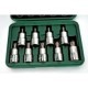Set de șurubelnțe cu șanț 1/2 9 unități profil TORX L = 55mm în cutie plastică
