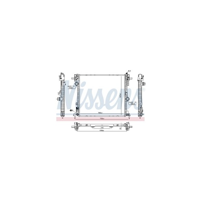 Radiator, racire motor NISSENS