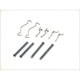Set accesorii placute frana QUICK BRAKE Kit montare placute frana Spate MITSUBISHI SPACE STAR TOYOTA CELICA COROLLA PRIUS RAV 4 YARIS