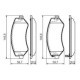 Set placute frana fata BOSCH CHRYSLER VOYAGER IV DODGE CARAVAN JEEP CHEROKEE 2.4-3.8 59.7 mm x 146.8 mm x 18.5 mm