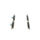 Set placute frana fata BOSCH pentru FORD FIESTA V, FUSION; MAZDA 121 III 1.3/1.4 03.96-12.12, dimensiuni 61.3 mm x 151.4 mm x 18.6 mm