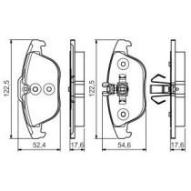 Set placute frana,frana disc BOSCH