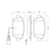 Set placute frana fata BOSCH pentru SEAT IBIZA III, SKODA FABIA I-II, ROOMSTER, VW POLO 08.99, dimensiuni 62.4 mm x 131.7 mm x 18.9 mm