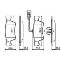 Set placute frana,frana disc BOSCH