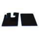 Covor compartiment picioare F-CORE, covorașe auto velours albastru, șofer + pasager, compatibil DAF XF 105, XF 106 10.05
