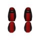 Husa scaun F-CORE rosu velours set pentru VOLVO FH II, FH16 II 03.14-