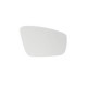 Sticla oglinda laterala Dreapta convexa incalzita crom SEAT TOLEDO IV SKODA FABIA III RAPID 19.6x12.5x4.7 cm BLIC