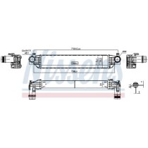 Intercooler, compresor NISSENS