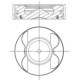 Piston MAHLE 83,01 mm STD pentru cilindrii 4; 5; 6 compatibil cu MERCEDES G (W461), SPRINTER (B906), VIANO, VITO 3.0D 03.06-