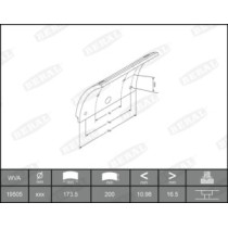 Set garnituri de frictiune, frana tambur BERAL