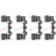 Set accesorii montare placute frana fata QUICK BRAKE NISSAN NAVARA NP300 PICK UP TERRANO I URVAN VANETTE SUBARU SVX 1.5-3.3 07.81-