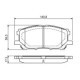 Set placute frana fata BOSCH LEXUS RC RX TOYOTA HARRIER HIGHLANDER 59.5mm x 140.8mm x 17.3mm ECE-R90