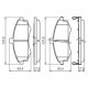 Set placute frana fata BOSCH pentru HYUNDAI ELANTRA III, MATRIX; KIA CERATO I 1.5D-2.0D, dimensiuni 63.0 mm x 137.0 mm x 17.7 mm