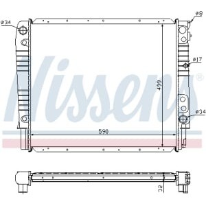 Radiator, racire motor NISSENS