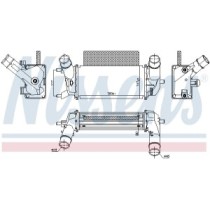 Intercooler, compresor NISSENS