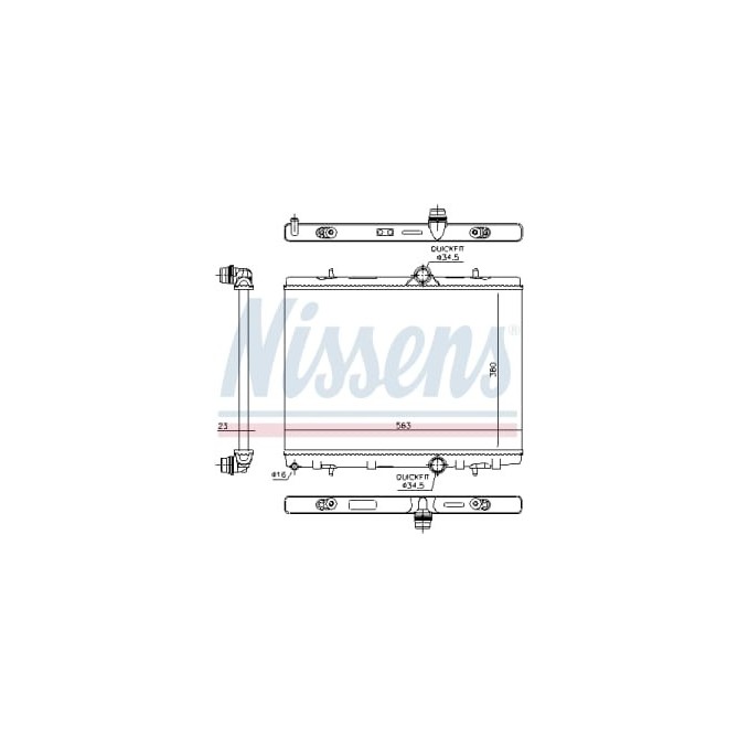 Radiator, racire motor NISSENS