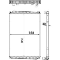 Radiator, racire motor MAHLE