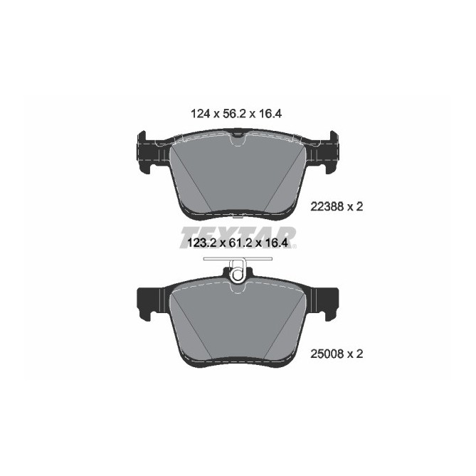 Set placute frana,frana disc TEXTAR