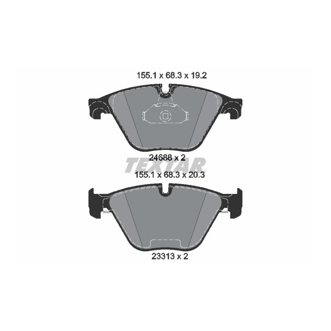 Set placute frana,frana disc TEXTAR