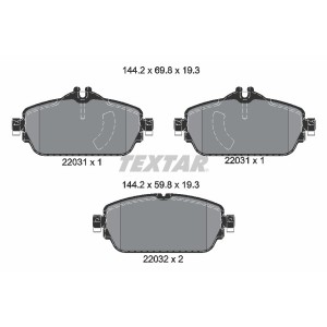 Set placute frana,frana disc TEXTAR