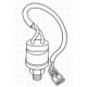 Comutator presiune aer conditionat NRF Senzor presiune Mercedes 3/8-24UNF Male 24UNF cu inel etansare 12V R134a 2 pini