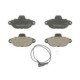 Set placute frana fata LPR pentru FIAT CINQUECENTO, PANDA, PUNTO, SEICENTO, FORD KA, LANCIA Y, dimensiuni 55.4mm x 114.9mm x 17.0mm