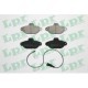 Set placute frana fata LPR pentru FIAT CINQUECENTO, PANDA, PUNTO, SEICENTO, FORD KA, LANCIA Y, dimensiuni 55.4mm x 114.9mm x 17.0mm