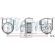 Ventilator habitaclu NISSENS pentru NISSAN KUBISTAR, RENAULT KANGOO 1.0-Electric 08.97, diametru 140 mm, tensiune 12 V, putere 252 W