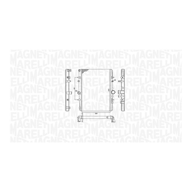 Radiator, racire motor MAGNETI MARELLI