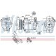 Compresor climatizare NISSENS pentru CADILLAC BLS, FIAT CROMA, OPEL SIGNUM, VECTRA C, SAAB 9-3 1.9D-3.2