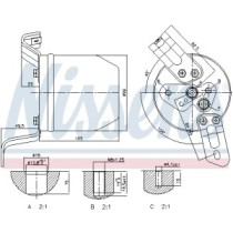 Uscator,aer conditionat NISSENS
