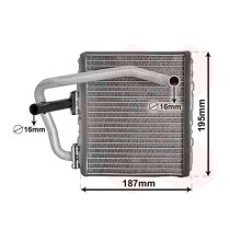 Schimbator caldura, incalzire habitaclu VAN WEZEL