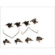 Set accesorii placute frana Spate QUICK BRAKE pentru MAZDA 323 F VI, 323 S VI, 6, 626 III, 626 V, PREMACY, NISSAN PRIMERA 1.6-2.5 04.88-07.13