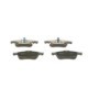 Set placute frana fata BOSCH cu lacat, tampon de amortizare, pentru FIAT 500X, JEEP RENEGADE, dimensiuni 59.4 mm x 155.4 mm x 18.6 mm