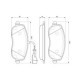 Set placute frana fata BOSCH pentru FIAT CROMA, PEUGEOT 807 1.9D-2.4D 06.02, inaltime 60.0 mm, latime 146.9 mm, grosime 18.8 mm