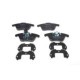 Set placute frana fata BOSCH pentru AUDI Q3, SEAT ALHAMBRA, VW PASSAT B7, SHARAN, TIGUAN 1.4-2.5, inaltime 66.9 mm, latime 155.3 mm, grosime 19.5 mm
