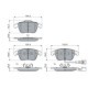 Set placute frana fata BOSCH pentru AUDI Q3, SEAT ALHAMBRA, VW PASSAT B7, SHARAN, TIGUAN 1.4-2.5, inaltime 66.9 mm, latime 155.3 mm, grosime 19.5 mm