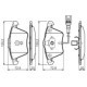 Set placute frana fata BOSCH pentru AUDI A3, TT; SEAT LEON; VW GOLF VI, SCIROCCO III 1.2-3.2 dimensiuni 72.9 mm x 155.2 mm x 20.0 mm