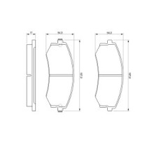 Set placute frana,frana disc BOSCH
