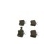 Set placute frana spate BOSCH pentru HONDA ACCORD VI, ACCORD VII; TOYOTA COROLLA 1.3-2.4 07.92-05.08, dimensiuni 53.2mm x 87.2mm x 15.2mm