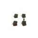 Set placute frana spate BOSCH pentru HONDA ACCORD VI, ACCORD VII; TOYOTA COROLLA 1.3-2.4 07.92-05.08, dimensiuni 53.2mm x 87.2mm x 15.2mm