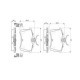 Set placute frana spate BOSCH pentru HONDA ACCORD VI, ACCORD VII; TOYOTA COROLLA 1.3-2.4 07.92-05.08, dimensiuni 53.2mm x 87.2mm x 15.2mm