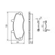 Set placute frana fata BOSCH pentru FORD TRANSIT, TRANSIT TOURNEO 2.0-2.9, inaltime 64 mm, latime 139 mm, grosime 18.9 mm